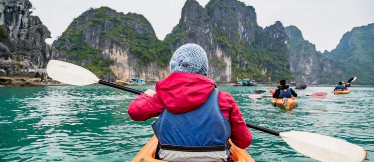 cat ba ha long kayak